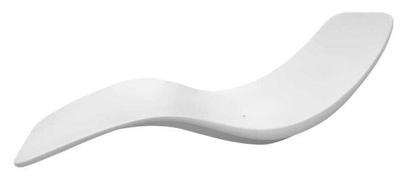 acquista Lettino Chaise Longue da Giardino 154x63x62 cm in Vetroresina Sined  Antares Bianca