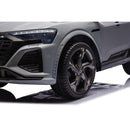 Macchina Elettrica per Bambini 12V Licenza Ufficiale Audi SQ8 E-Tron con Telecomando e Sedile Pelle Grigio