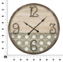 Orologio da Muro Denver Ø80x3,5 cm in Ferro e MDF