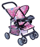 Passeggino Giocattolo per Bambini con Vassoio Miller Trendy Rosa