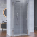Porta Parete Doccia 1 Anta a Libro in Cristallo Trasparente 6mm H195 Bonussi Fiona Varie Misure