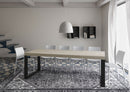Tavolo Allungabile 140-244x90x77 cm Tecno Premium Cashmere Telaio Antracite 