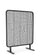 Paravento da Esterno 120x50x150h cm in Alluminio e PP Babilo Antracite e Nero