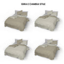 Copripiumino con Sacco e Federe Doubleface Tortora\/Panna