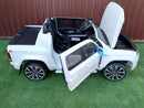 Macchina Elettrica per Bambini 2 Posti 12V con Licenza Volkswagen Amarok Bianca