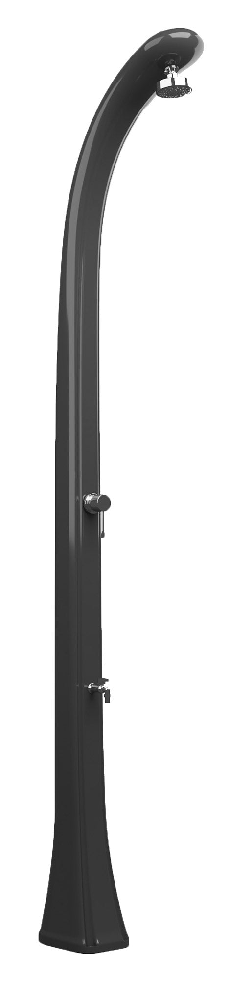 sconto Doccia Solare da Esterno Giardino 20L Miscelatore e Lavapiedi Arkema Happy One Grigio Antracite