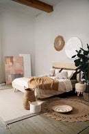 Tappeto 200x300 cm Chathu in Tessuto Beige