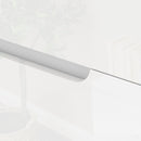 Cassettiera 4 Cassetti Moderna e Minimal 60x40x85 cm Bianco Lucido  