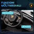 Macchina Elettrica per Bambini 12V con Licenza Lamborghini Veneno Nero