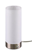 Lampada da Tavolo da Interno a LED in Metallo Nichel Opaco