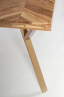 Tavolo da Pranzo 180x90x76 cm in Acciaio e Legno