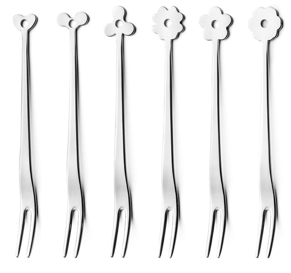 acquista Set di Forchettine Party 6 Pezzi in Acciaio Eme Cadeau