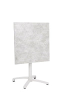 Tavolo da Bar da Giardino 70x70x74h cm in Alluminio e HPL Claret Wall  