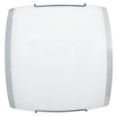 Plafoniera 2xE27 Ganci Filo Cromo Vetro Lastra Bianco-Trasparente E-Energy Venere