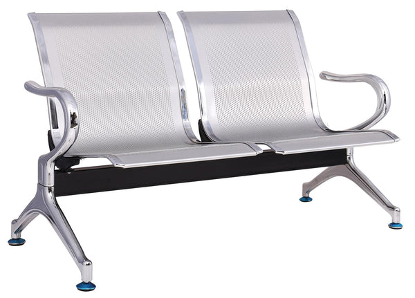 sconto Panca per Sala Attesa 2 Posti in Acciaio da Ufficio Tosini Grigia