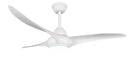 Ventilatore da Soffitto con 3 Pale e Lampada LED SMD Ø145 cm 3 Velocità Bianco Opaco