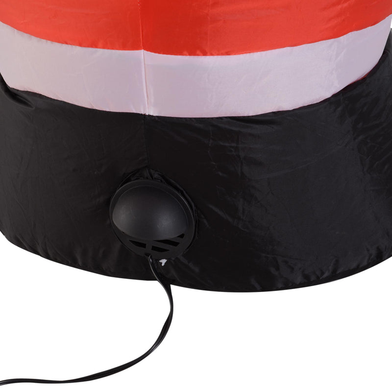 Babbo Natale Gonfiabile Luminoso con Luci LED 80x40x120 cm 