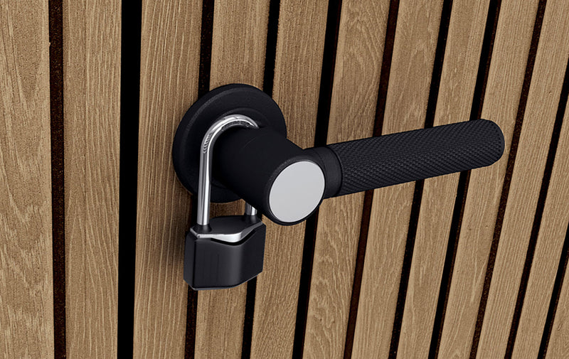 Armadio Porta Attrezzi da Esterno 140x73,6x170,4 cm Keter Signature Vertical Shed in Resina Effetto Legno Noce      