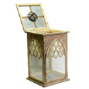 Lanterna da Giardino in Legno 34,5x34,5H75cm Quadro