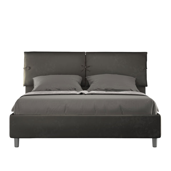 Letto Matrimoniale con Alzata Comoda Imbottito in Microfibra Sleeper Grigio Varie Misure online