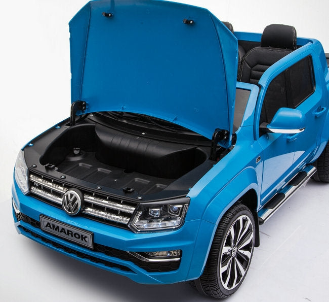 Macchina Elettrica per Bambini 2 Posti 12V con Licenza Volkswagen Amarok Blu