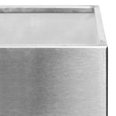 Cestino Gettacarte Posacenere 30,6x60x24,5 cm in Acciaio 17L per Interno Esterno Seconda Scelta