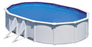 Piscina Ovale Fuori Terra 500x300xh120 cm in Acciaio e PVC Gre Fidji