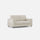 Divano 2 Posti 148x85x85 cm Marrak in Tessuto Latte
