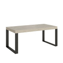 Tavolo Allungabile 180-440x90x77 cm Tecno Cashmere Telaio Antracite 