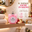 Set 24 Gel Doccia Natalizi 100 Ml Profumo Mela Candita Pallina Natale con Fiocco