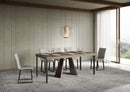 Consolle Allungabile 90-196x40x77 cm Diamante Small Premium Tortora Telaio Orso 