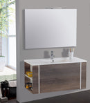 Mobile da Bagno Sospeso 100cm Mazzoni Gold Grigio Frassinato
