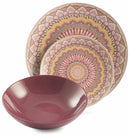 Servizio Piatti 18 Pezzi in Porcellana e Gres Villa d'Este Home Tivoli Maraja Multicolor