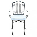 Poltrona Demetra con Cuscino 41x42x90 h cm in Acciaio Tortora