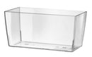 Vaso Rettangolare 30x14,5x15 cm in Plastica Coimbra 30 Trasparente