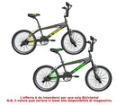 Bicicletta BMX Freestyle 20” Free X-One Nero/Giallo o Nero/Verde