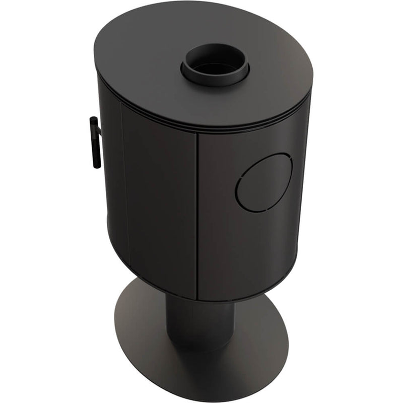 Stufa a Legna 5,5/9KW in Acciaio Flig Sanford Nera