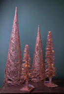 Cono Decorativo con 20 Led H80 cm Rose