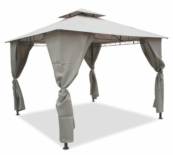 Gazebo da Giardino in Metallo 3x3m Soriani Sahara Tortora acquista