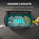 Pattumiera Automatica con Sensore a Infrarossi 50 L 45,7x24,5x61,4 cm Anti-Impronta con Chiusura Ammortizzata in Acciaio Inox Argento      