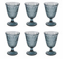 Set 6 Calici Ø8,5x13,8 cm in Vetro Villa d'Este Home Tivoli Elegance Fumè