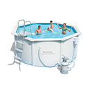 Piscina Fuori Terra Rotonda H122x305cm con Pompa e Scaletta Bestway Steel Wall Pools