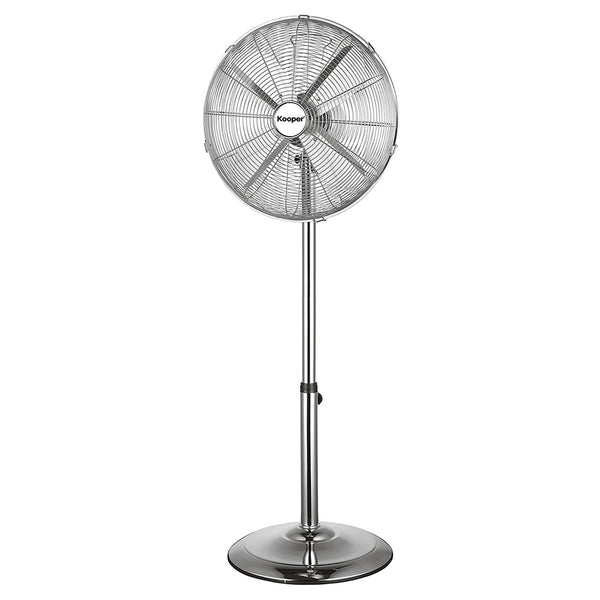 Ventilatore a Piantana 4 Pale Ø 40 cm 50W in Acciaio Laminato e Alluminio Argento prezzo
