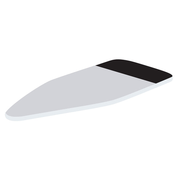 acquista Copriasse Ricambio Asse da Stiro Luxor 123x48 cm Cotone Spugna Feltro Grigio