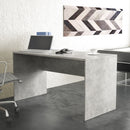 Scrivania Josie 138,5x68x75 h cm in Truciolare bilaminato Grigio Effetto Cemento