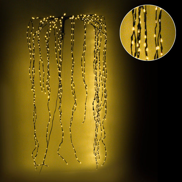 Cascata Luminosa 1120 LED da Esterno cm Filo Marrone online