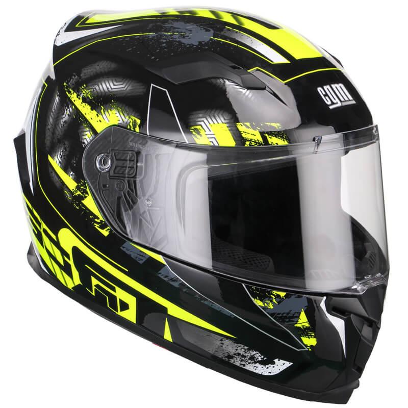 Casco Integrale per Scooter Visiera Lunga CGM Jerez 307G Giallo Fluo XS - (53-54 cm)