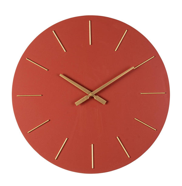 Orologio da Parete Ø60x5 cm in Legno TimeLine Mattone prezzo
