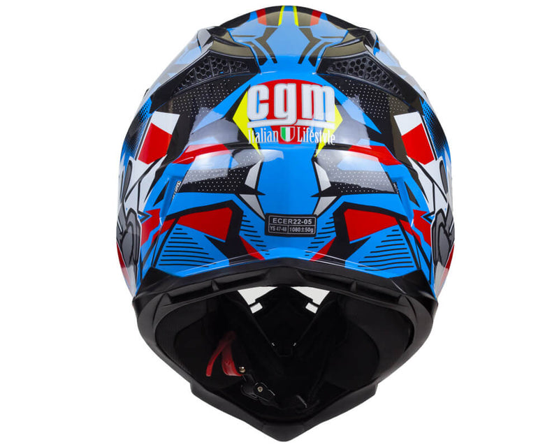 Casco Integrale per Bambino da Moto Cross CGM 209G Winner Azzurro Varie Misure
