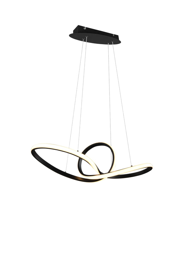 Lampada a Sospensione da Interno a LED in Metallo Nero Opaco online